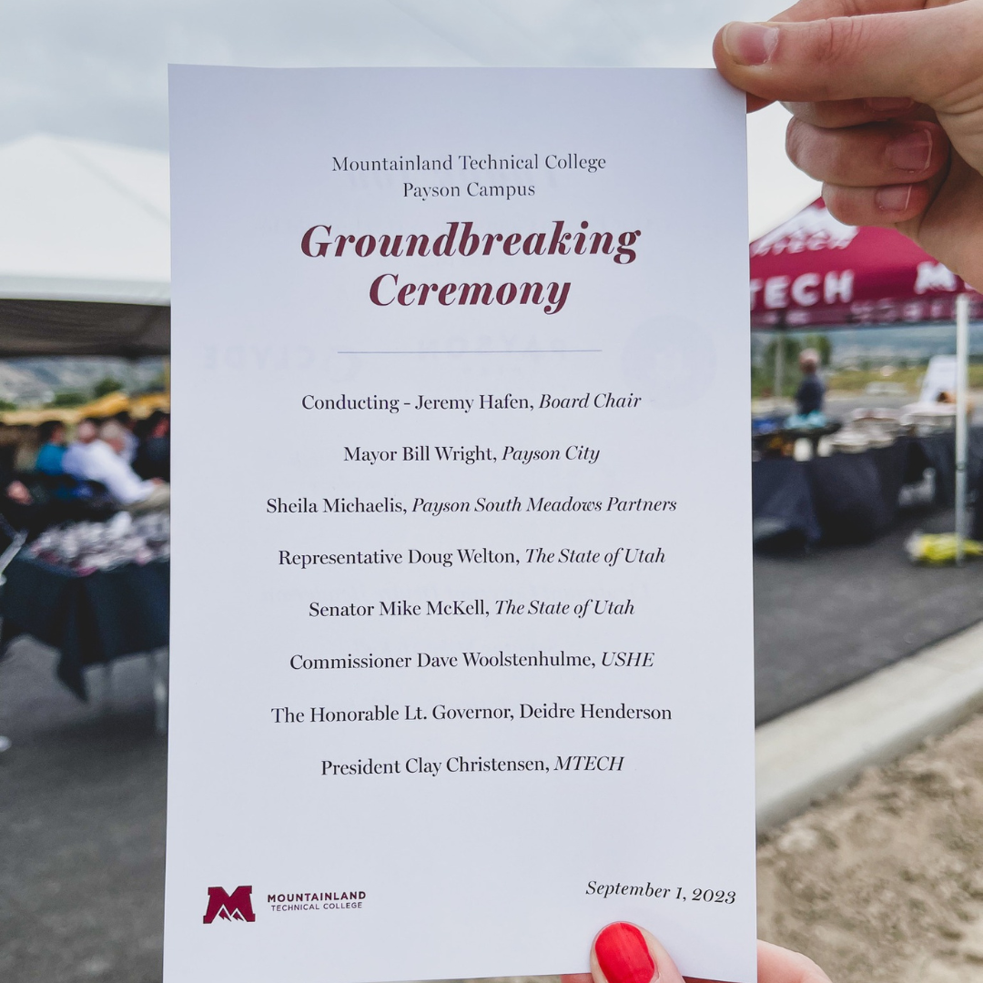 MTECH GroundBreaking Schedule