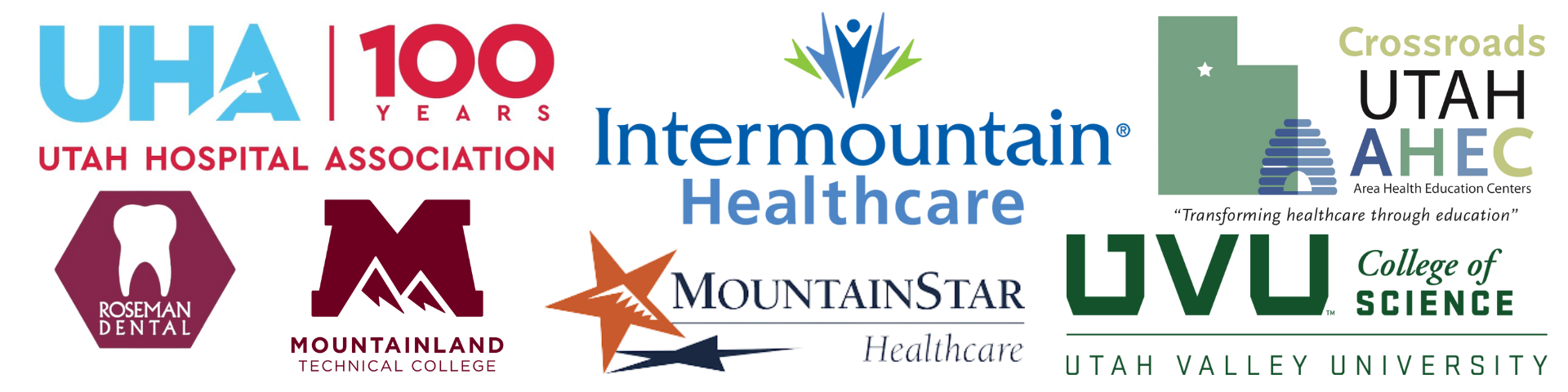 Mountainland Region Health Career Fair Logos