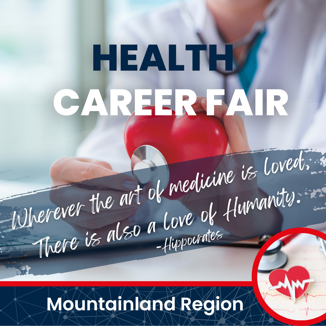 Health Career Fair Banner Mountainland Region